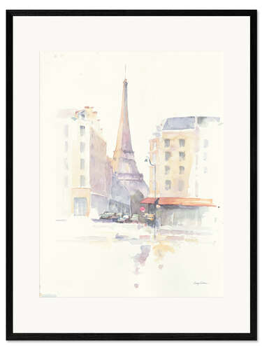 Plakat artystyczny premium w ramie Paris in the morning