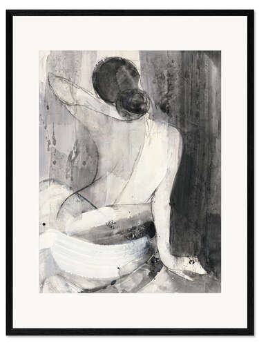 Gerahmter Kunstdruck Abend II