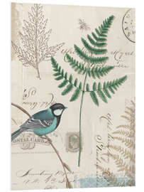 Foam board print Fern and Tit I