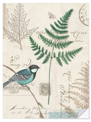 Wall sticker Fern and Tit I