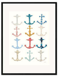 Framed art print Anchor Design V
