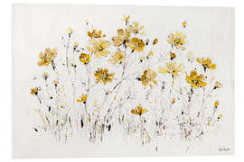 Foam board print Wildflowers in yellow I