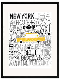 Gerahmter Kunstdruck Typisch NYC III