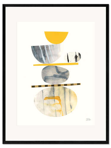 Gerahmter Kunstdruck Balance I