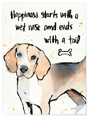 Wall sticker Dogs make happy