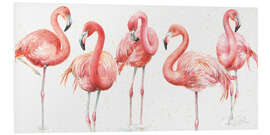 Foam board print Pink flamingos VIII