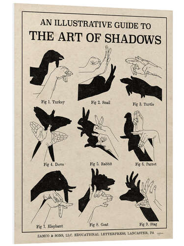 Foam board print The Art of Shadows