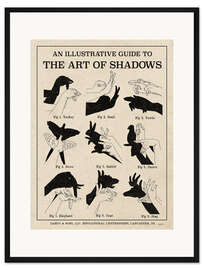 Gerahmter Kunstdruck Die Kunst der Schattenspiele X (Englisch)