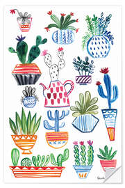 Sticker mural Cactus funky I