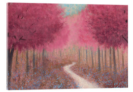 Acrylic print  Forest path in spring - James Wiens