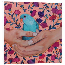 Magnettafel In ihren Händen