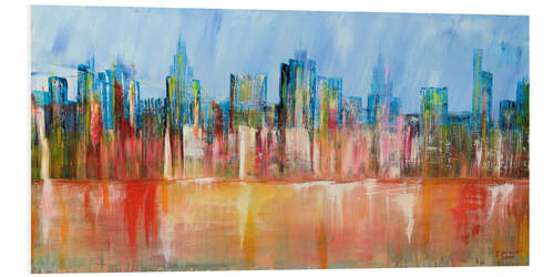 Foam board print Manhattan Skyline