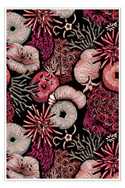 Wall print  coral - Lidija Paradinovic Nagulov