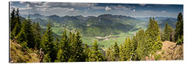 Gallery print Panoramic View of Jachenau Valley, Bavaria, Germany