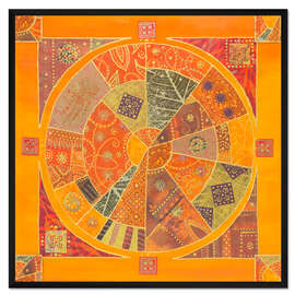 Gerahmter Kunstdruck Collage Oriental