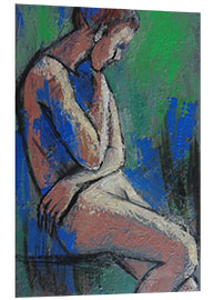 Foam board print In The Garden - Female Nude