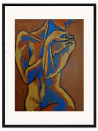 Gerahmter Kunstdruck Anmutige Frau - Weiblicher Akt