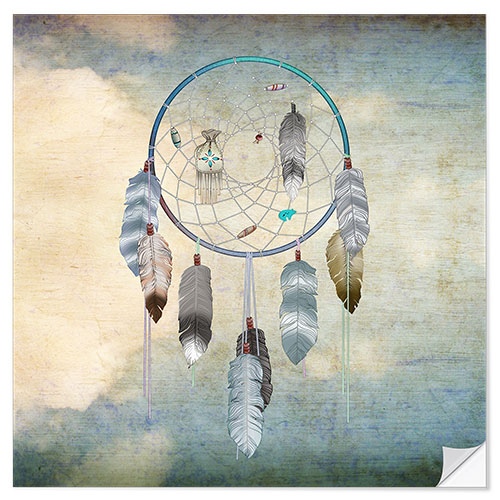 Naklejka na ścianę dream catcher