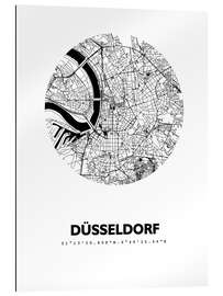 Gallery print City map of Dusseldorf VI