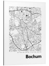 Magnettafel Stadtplan von Bochum