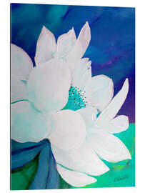 Gallery print White blossom on blue