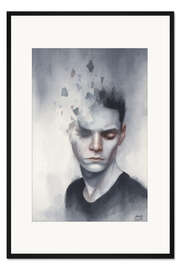 Gerahmter Kunstdruck Angespannt