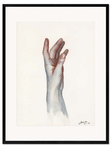 Framed art print Watercolor study 06
