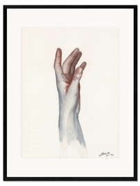 Inramat konsttryck Watercolor study 06