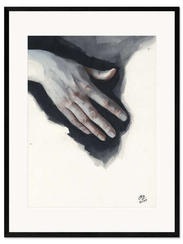 Stampa artistica con cornice Watercolor study 03