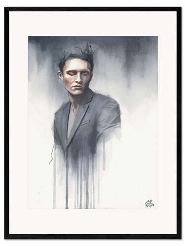 Ingelijste kunstdruk Small watercolor 06