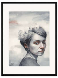 Gerahmter Kunstdruck Zögern