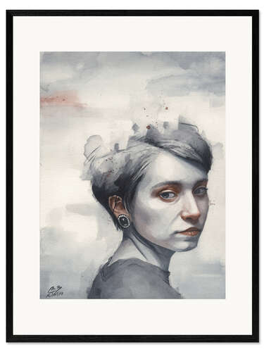 Framed art print Small watercolor 08