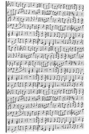 Magnettafel Textur mit Noten