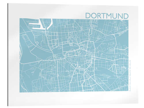 Gallery print City map of Dortmund III