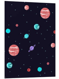 Foam board print Bright night sky