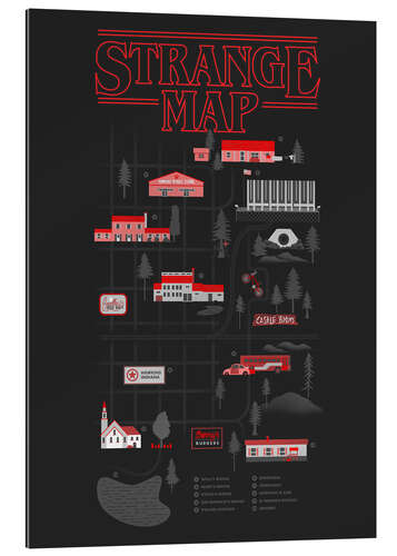 Gallery print Stranger Things map