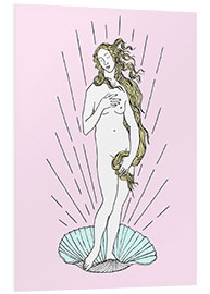 Foam board print The birth of Venus