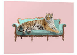 Foam board print Lazy Tiger