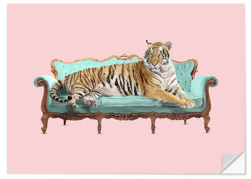 Wall sticker Lazy Tiger