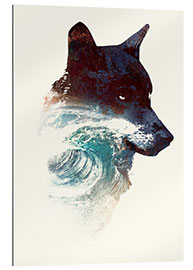 Gallery print Wolf and wave