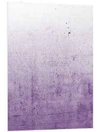 Foam board print Violet ombre