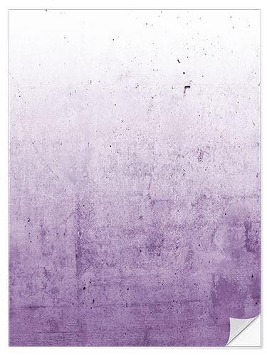 Selvklebende plakat Violet ombre