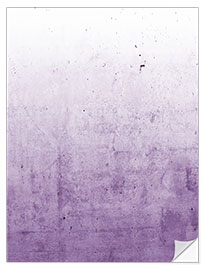 Selvklebende plakat Violet ombre