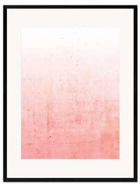 Framed art print Pink ombre