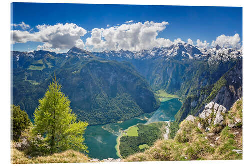 Acrylglasbild Königssee im Nationalpark Berchtesgaden