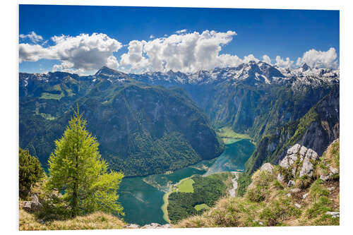 Hartschaumbild Königssee im Nationalpark Berchtesgaden