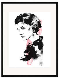 Gerahmter Kunstdruck Coco Rosé