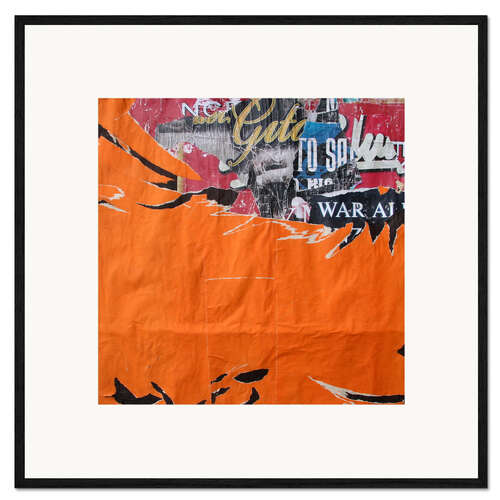 Framed art print orange