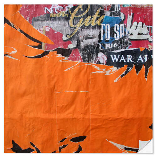 Muursticker orange