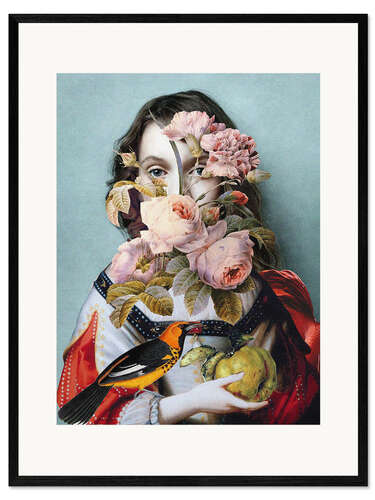Framed art print Rose girl